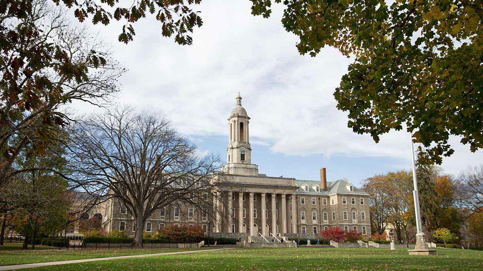 Old Main is a campus landmark at Penn State's University Park campus.