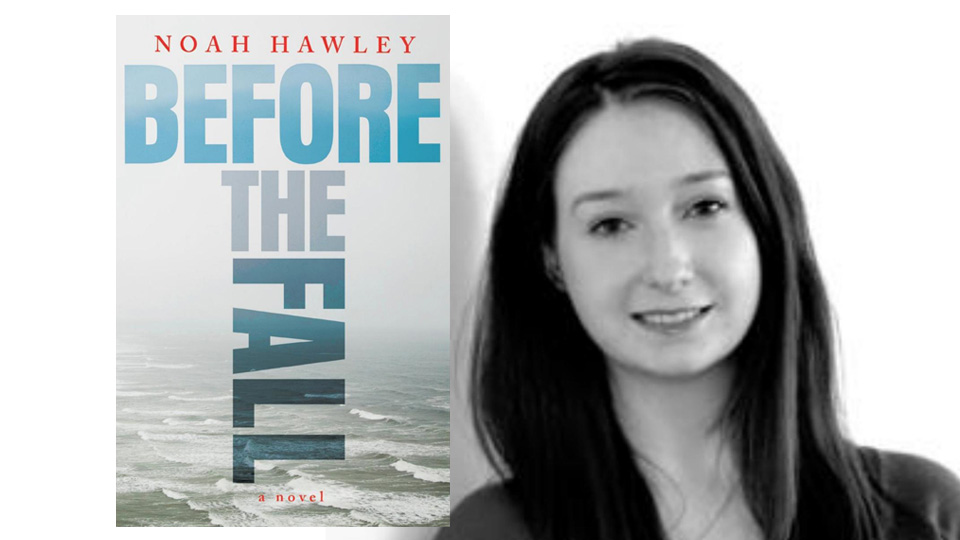 Cover art of Before the Fall, photo of book reviewer Erin Cassidy Hendrick
