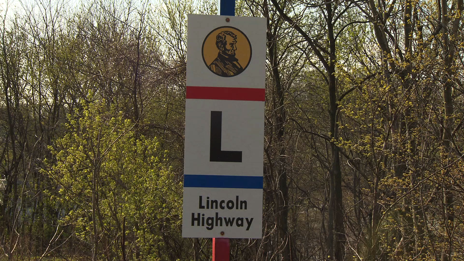 Lincoln Highway road sign