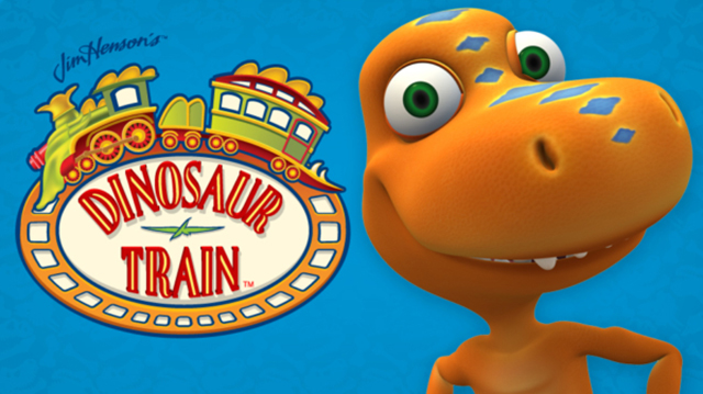 Dinosaur train dinosaur and logo