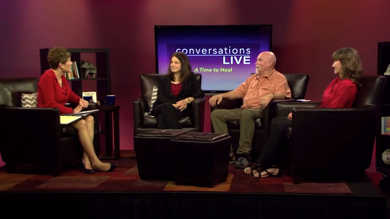 Carolyn Donaldson and guests on the set of Conversations Live