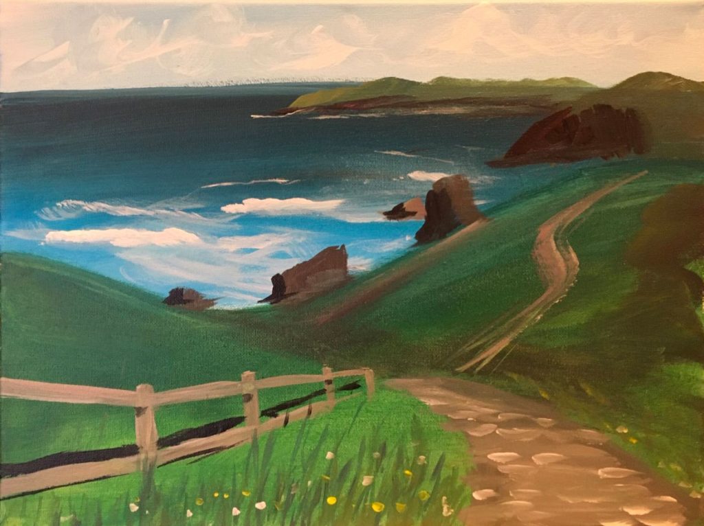 Follow along with artist Jackie Gianico to paint this beatiful landscape.