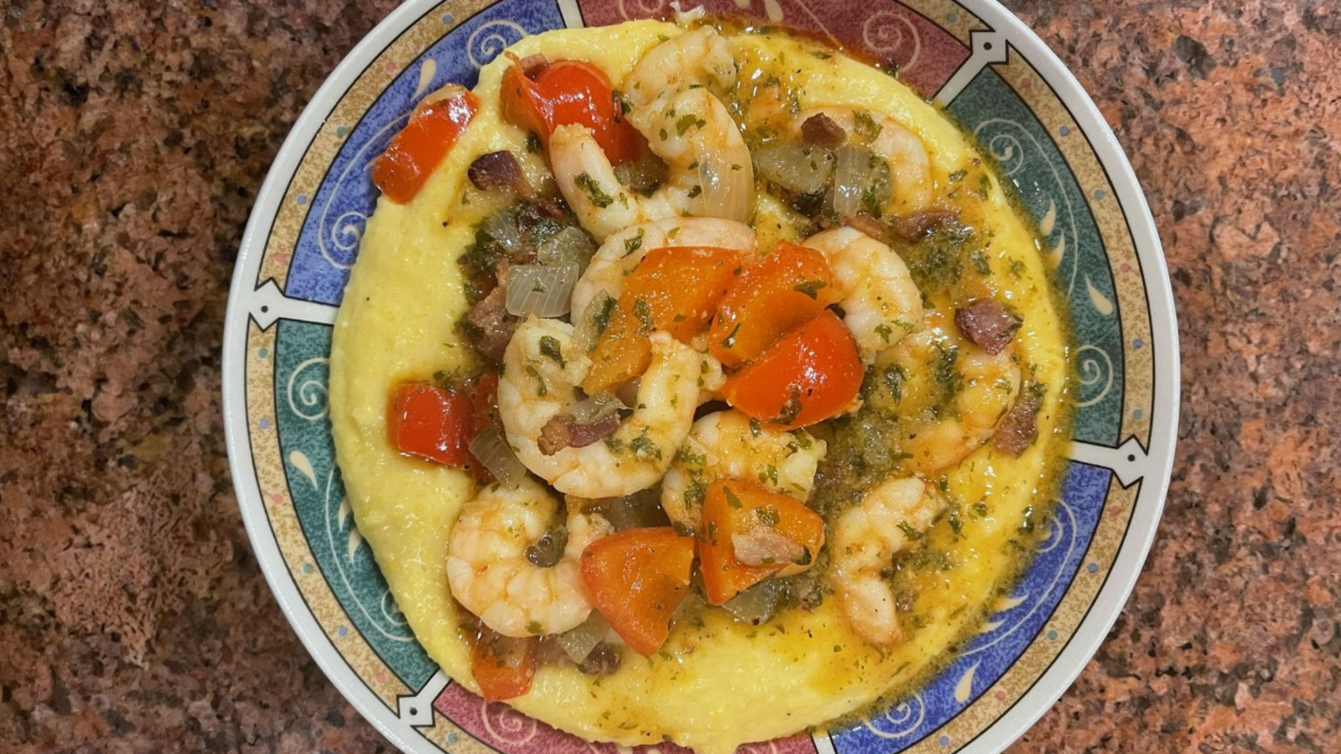 Mardi Gras Shrimp and Grits