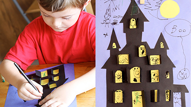 halloween haunted house craft