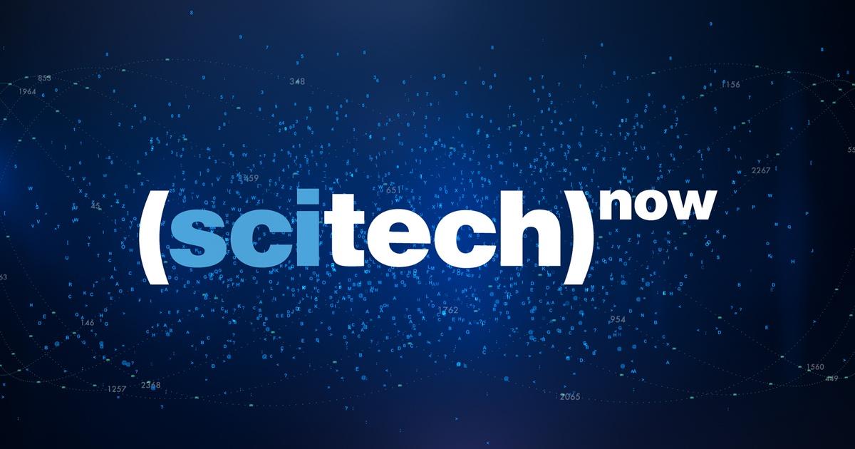 A graphic of SciTech Now