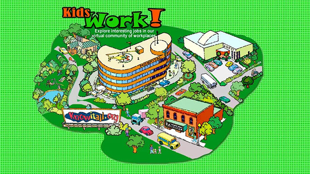 illustration of a fictional town
