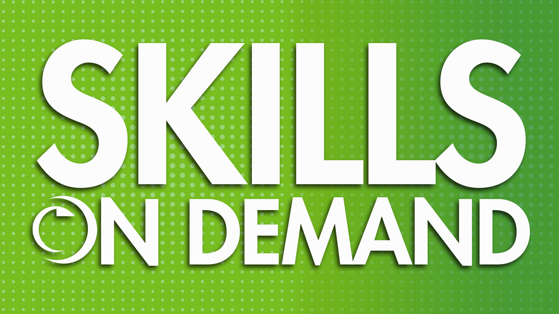 A logo saying "skills on demand"