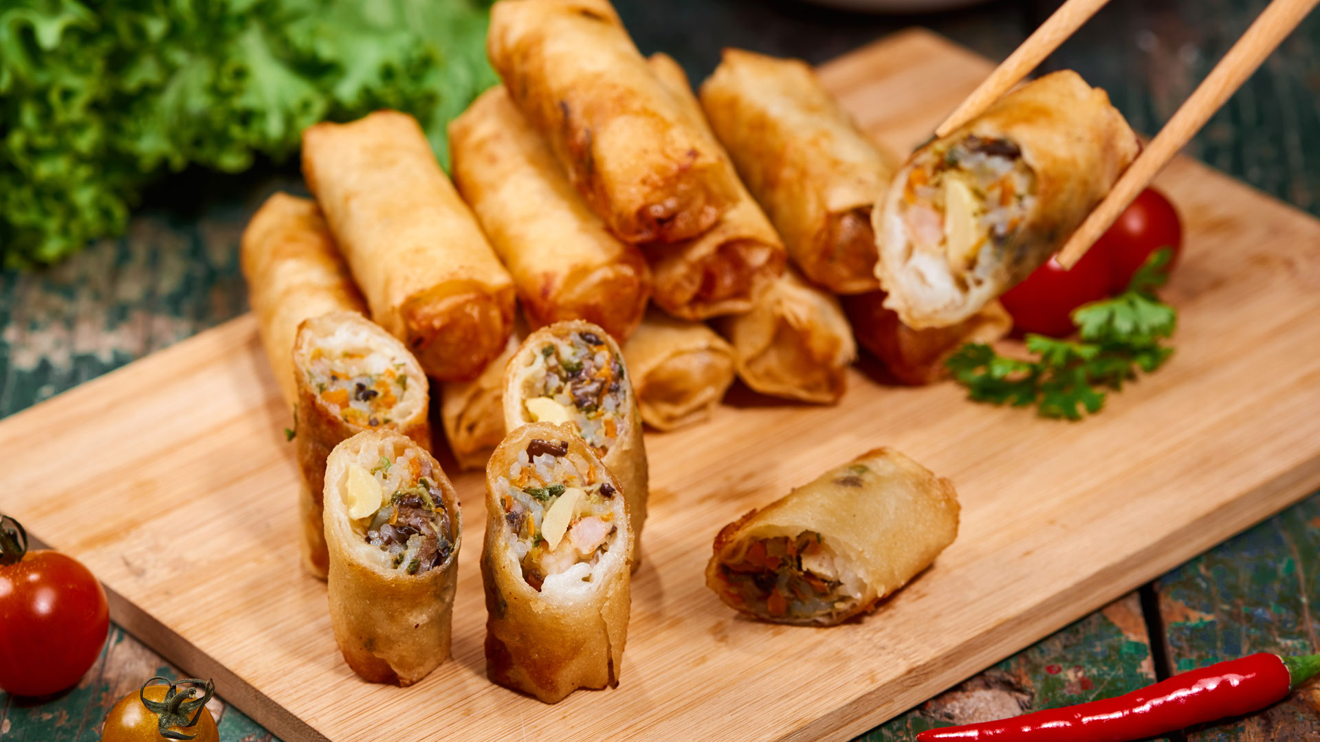 fried spring rolls